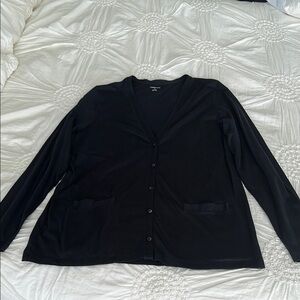 Lands' End Black Long Sleeve Tee